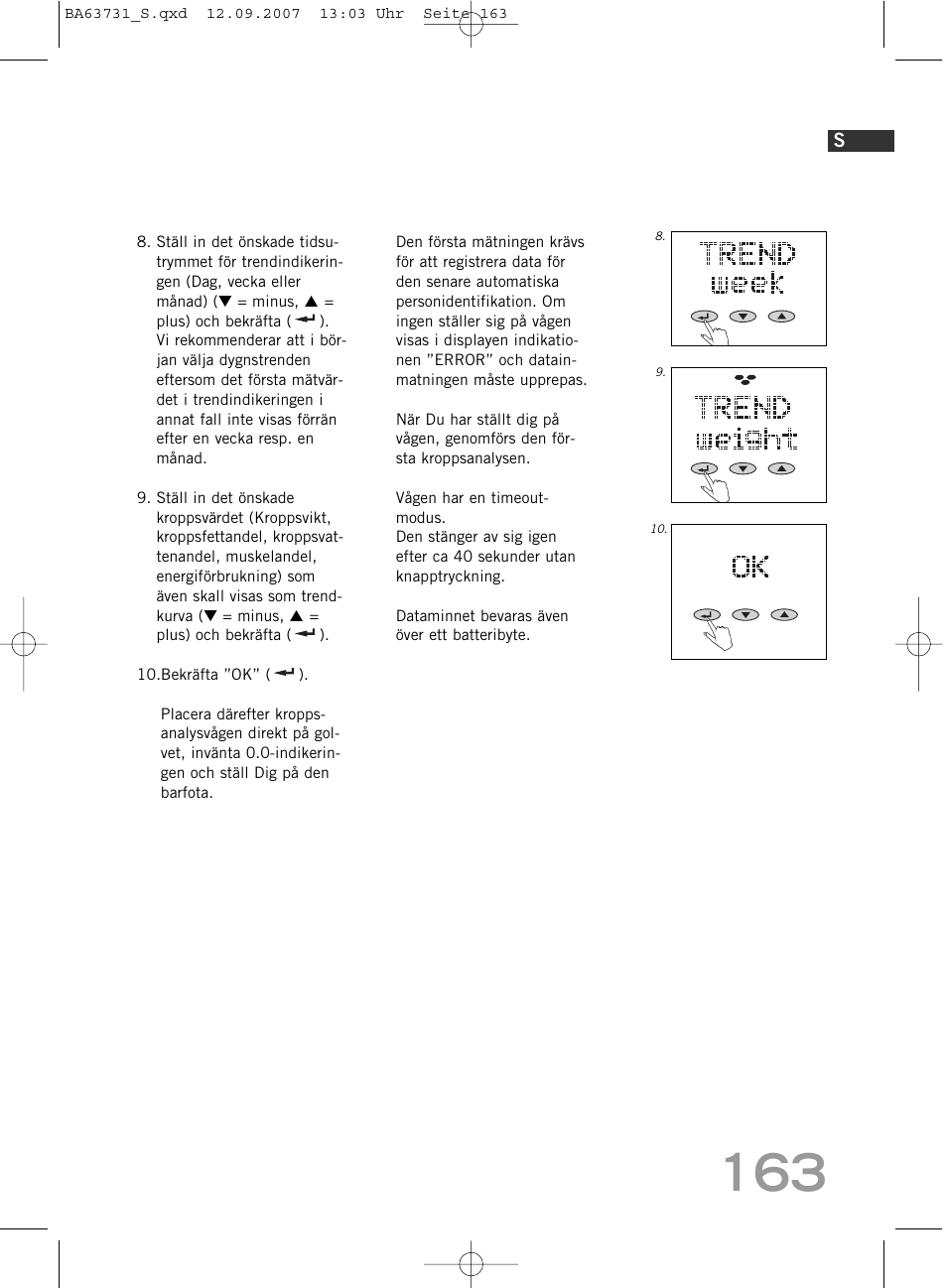SOEHNLE Body Balance Slim Design FT 5 User Manual | Page 185 / 400
