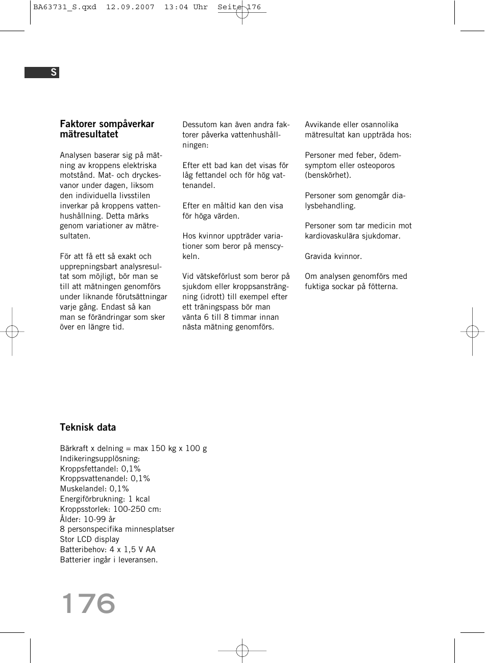 SOEHNLE Body Balance Slim Design FT 5 User Manual | Page 198 / 400