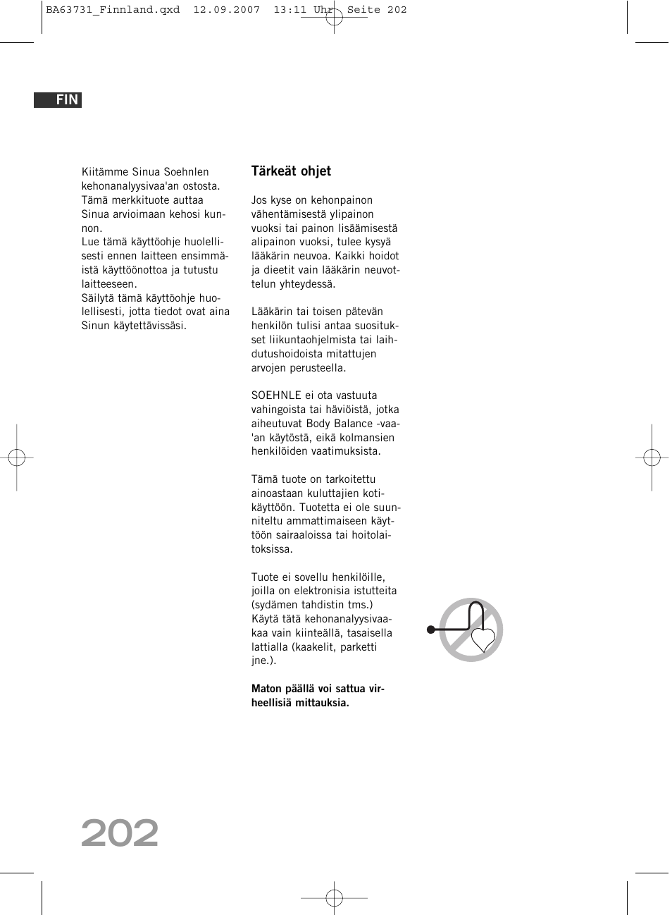 SOEHNLE Body Balance Slim Design FT 5 User Manual | Page 202 / 400