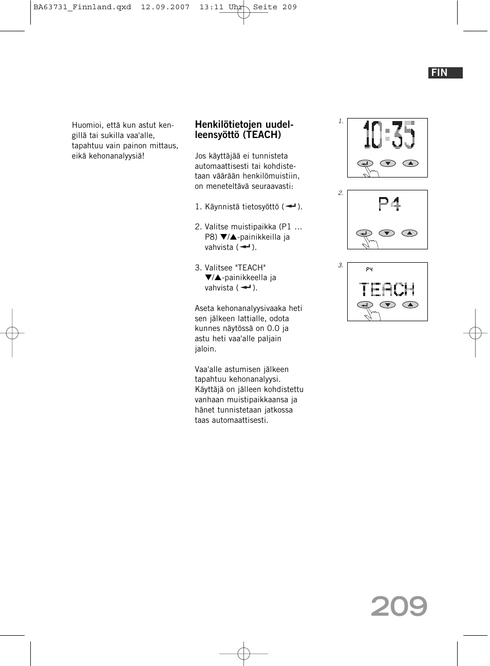 SOEHNLE Body Balance Slim Design FT 5 User Manual | Page 209 / 400