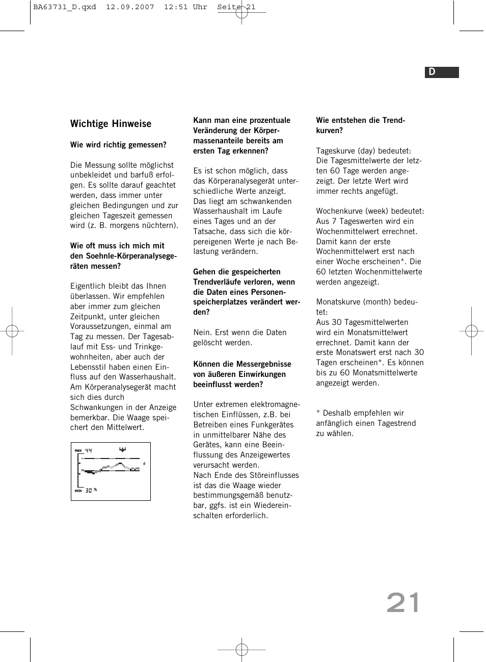 SOEHNLE Body Balance Slim Design FT 5 User Manual | Page 21 / 400