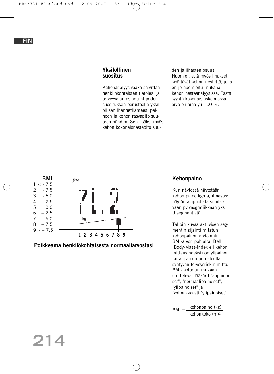 SOEHNLE Body Balance Slim Design FT 5 User Manual | Page 214 / 400