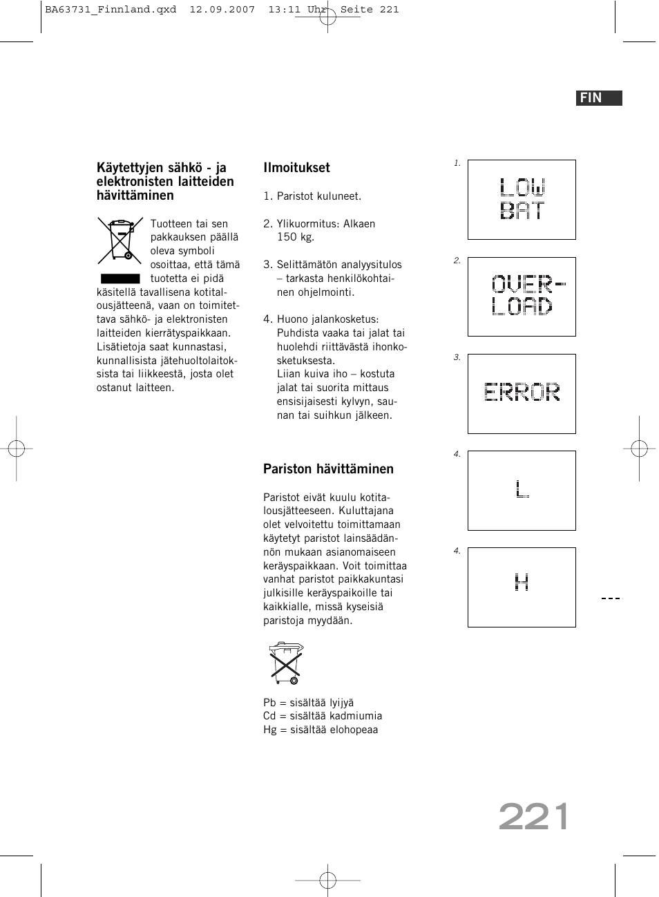 SOEHNLE Body Balance Slim Design FT 5 User Manual | Page 221 / 400
