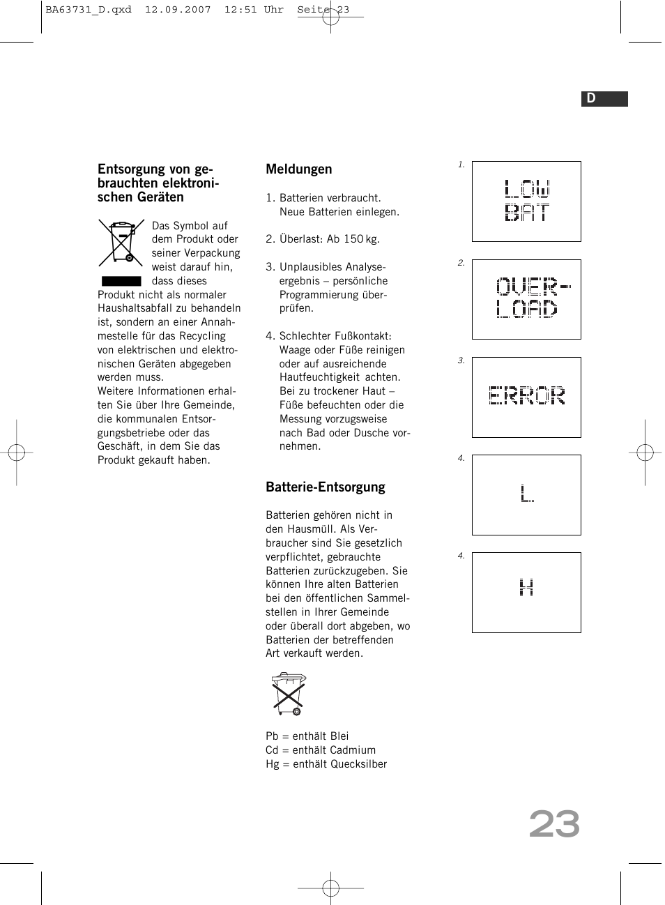 SOEHNLE Body Balance Slim Design FT 5 User Manual | Page 23 / 400