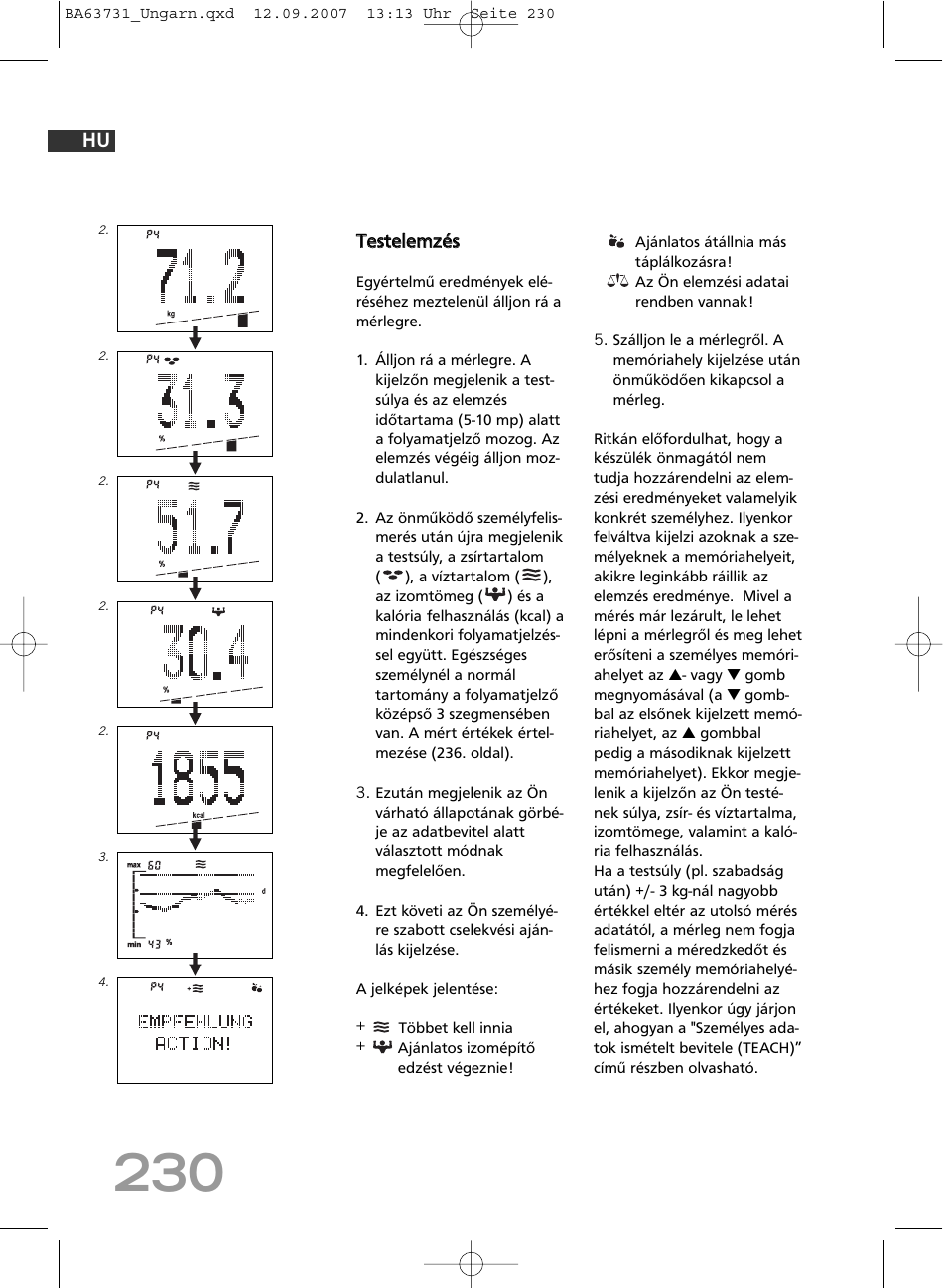 SOEHNLE Body Balance Slim Design FT 5 User Manual | Page 230 / 400
