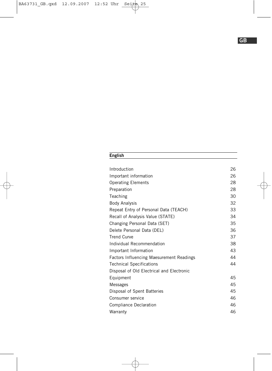 SOEHNLE Body Balance Slim Design FT 5 User Manual | Page 25 / 400