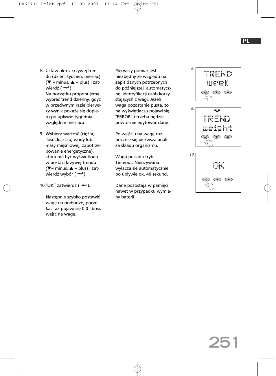 SOEHNLE Body Balance Slim Design FT 5 User Manual | Page 251 / 400