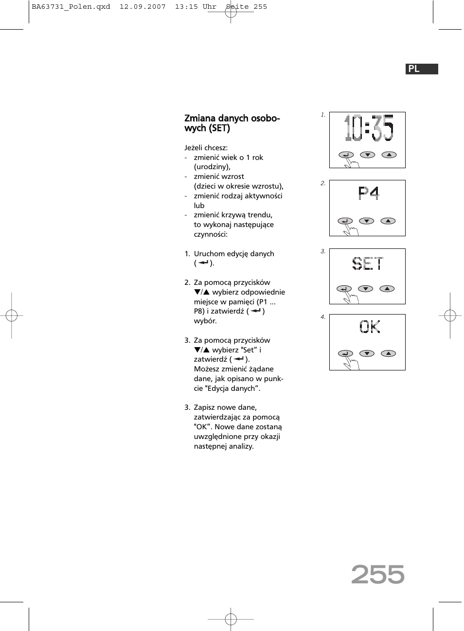 SOEHNLE Body Balance Slim Design FT 5 User Manual | Page 255 / 400