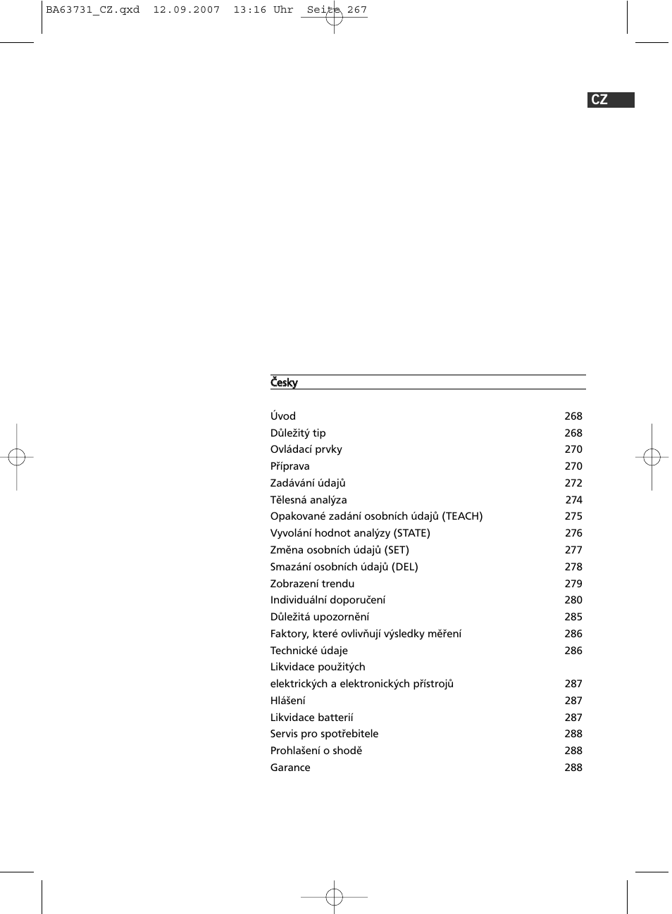 SOEHNLE Body Balance Slim Design FT 5 User Manual | Page 267 / 400