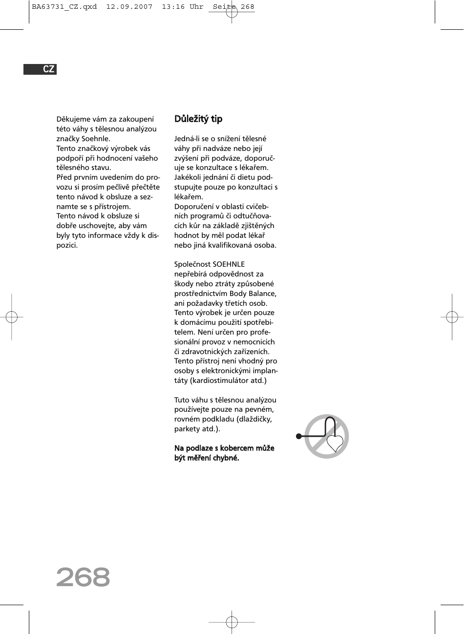 SOEHNLE Body Balance Slim Design FT 5 User Manual | Page 268 / 400