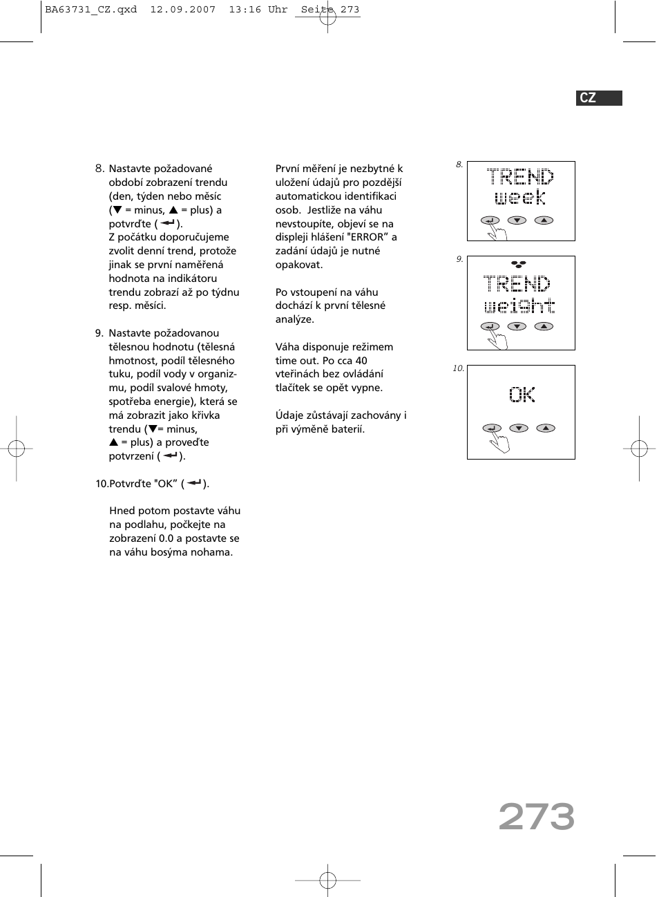 SOEHNLE Body Balance Slim Design FT 5 User Manual | Page 273 / 400