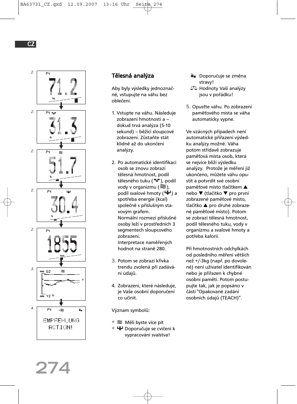 SOEHNLE Body Balance Slim Design FT 5 User Manual | Page 274 / 400