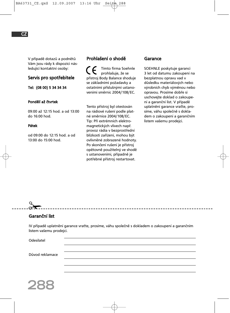 SOEHNLE Body Balance Slim Design FT 5 User Manual | Page 288 / 400