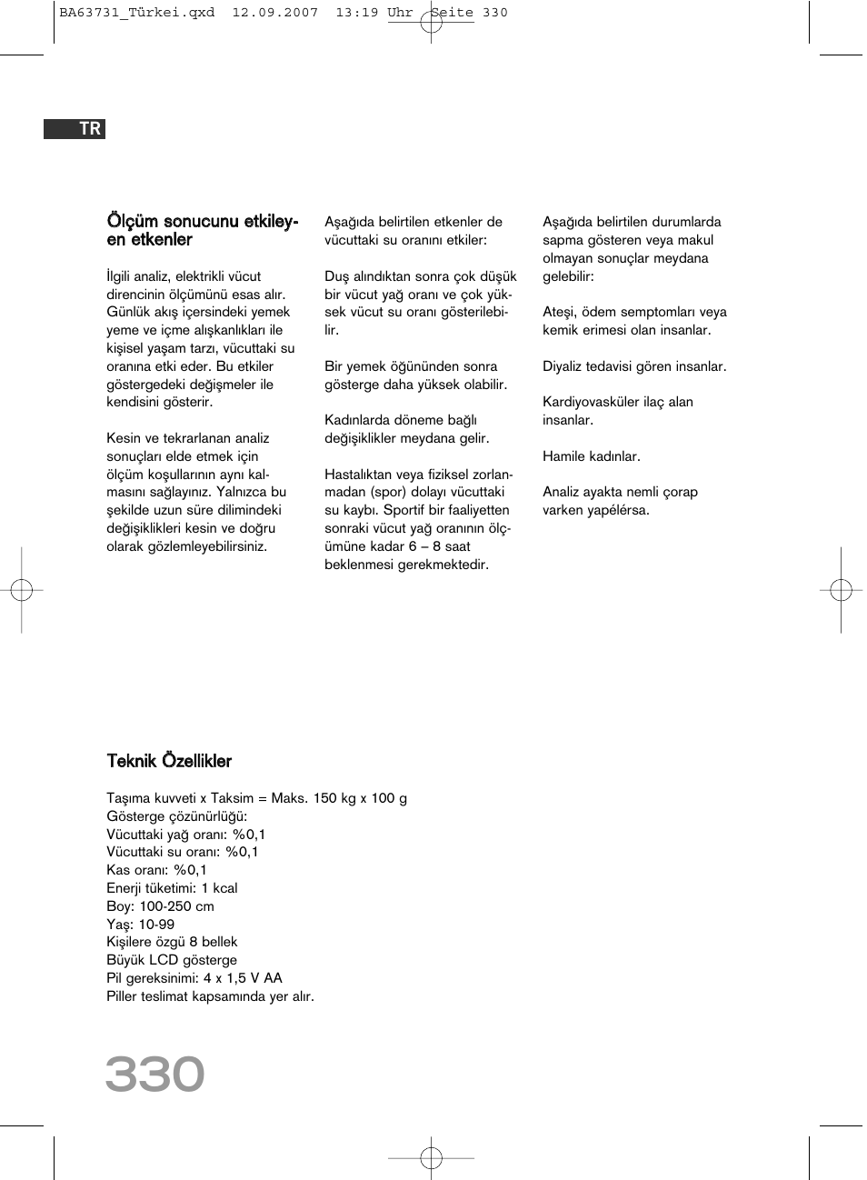 SOEHNLE Body Balance Slim Design FT 5 User Manual | Page 330 / 400