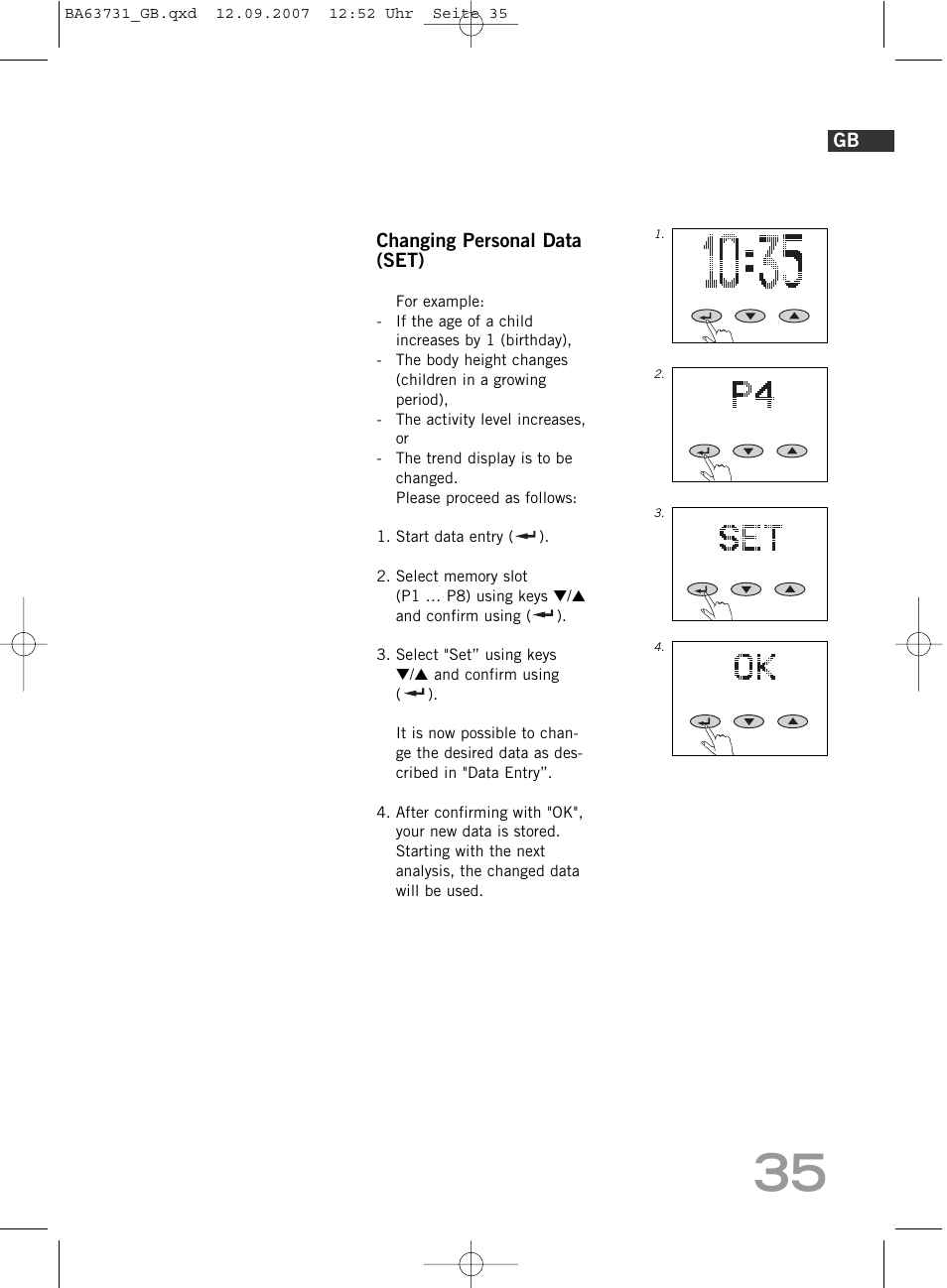 SOEHNLE Body Balance Slim Design FT 5 User Manual | Page 35 / 400