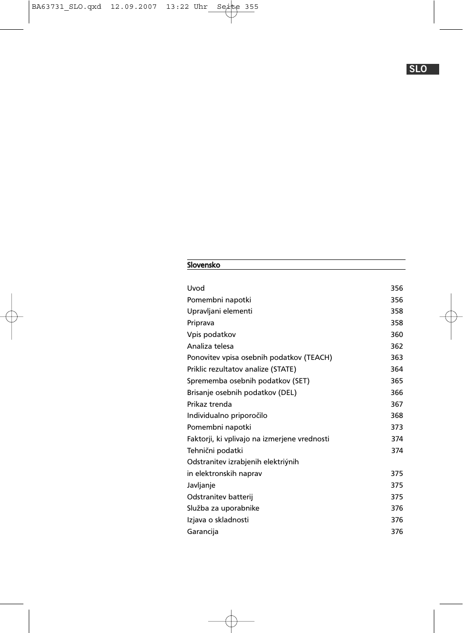 SOEHNLE Body Balance Slim Design FT 5 User Manual | Page 355 / 400