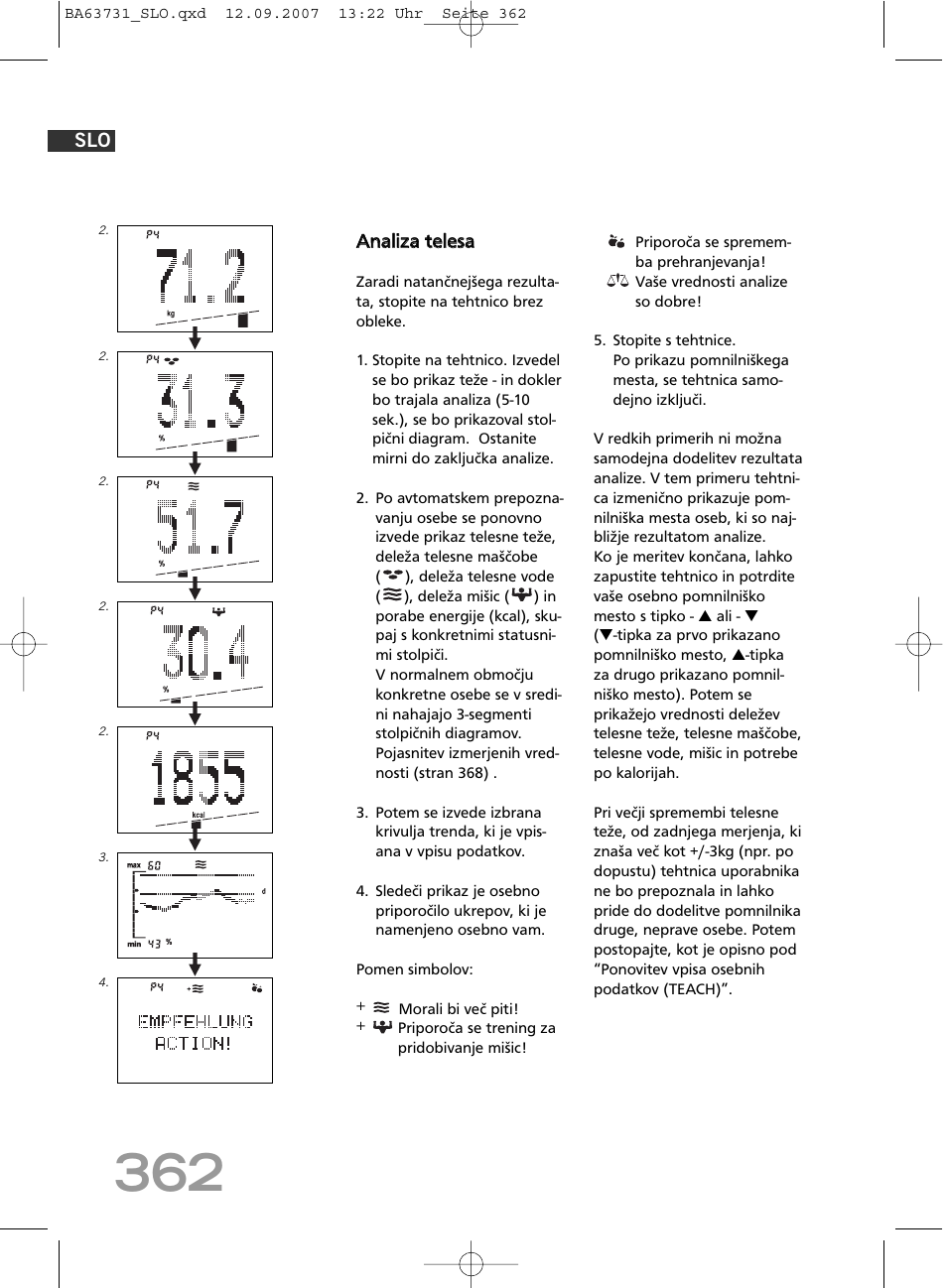 SOEHNLE Body Balance Slim Design FT 5 User Manual | Page 362 / 400