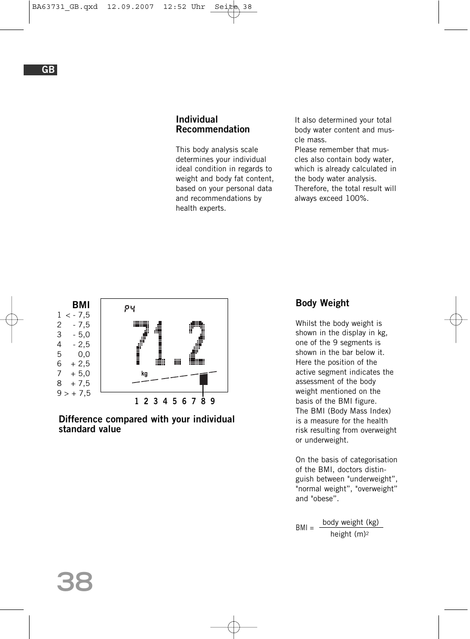 SOEHNLE Body Balance Slim Design FT 5 User Manual | Page 38 / 400