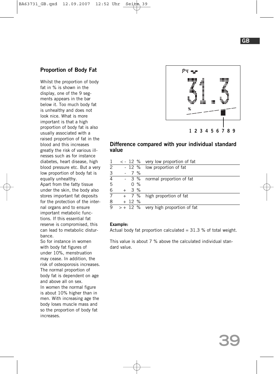 SOEHNLE Body Balance Slim Design FT 5 User Manual | Page 39 / 400