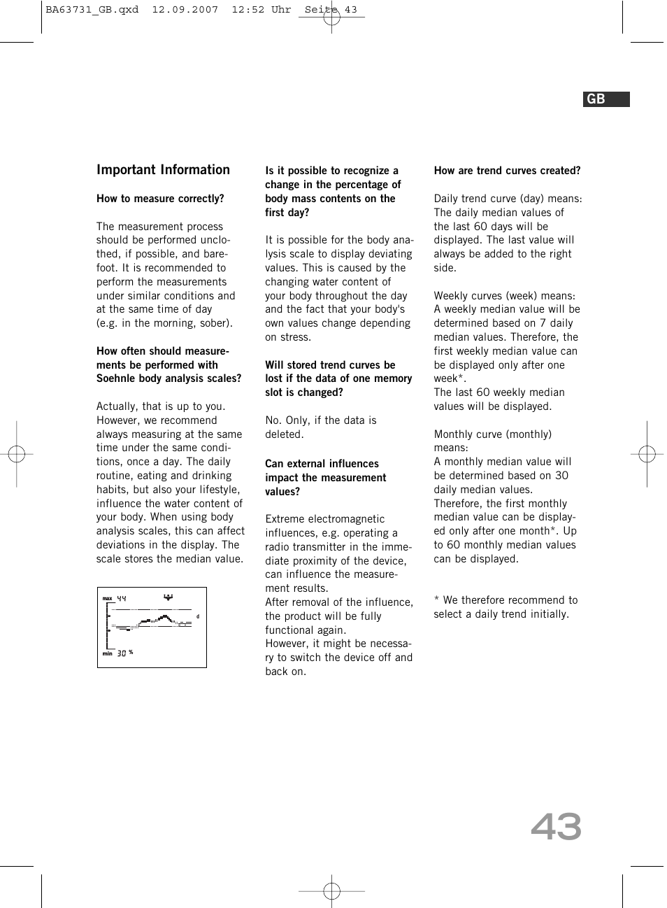 SOEHNLE Body Balance Slim Design FT 5 User Manual | Page 43 / 400