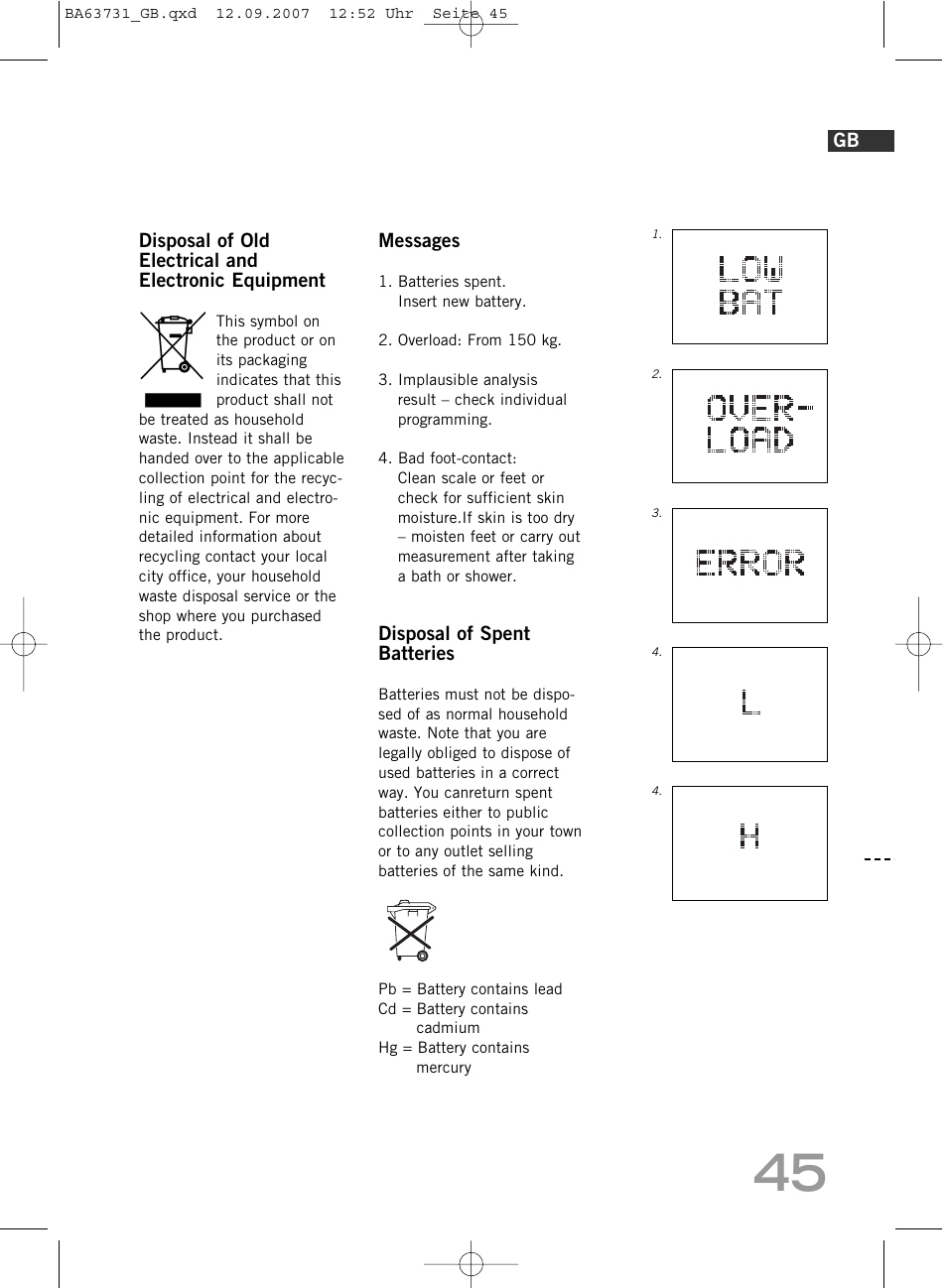 SOEHNLE Body Balance Slim Design FT 5 User Manual | Page 45 / 400