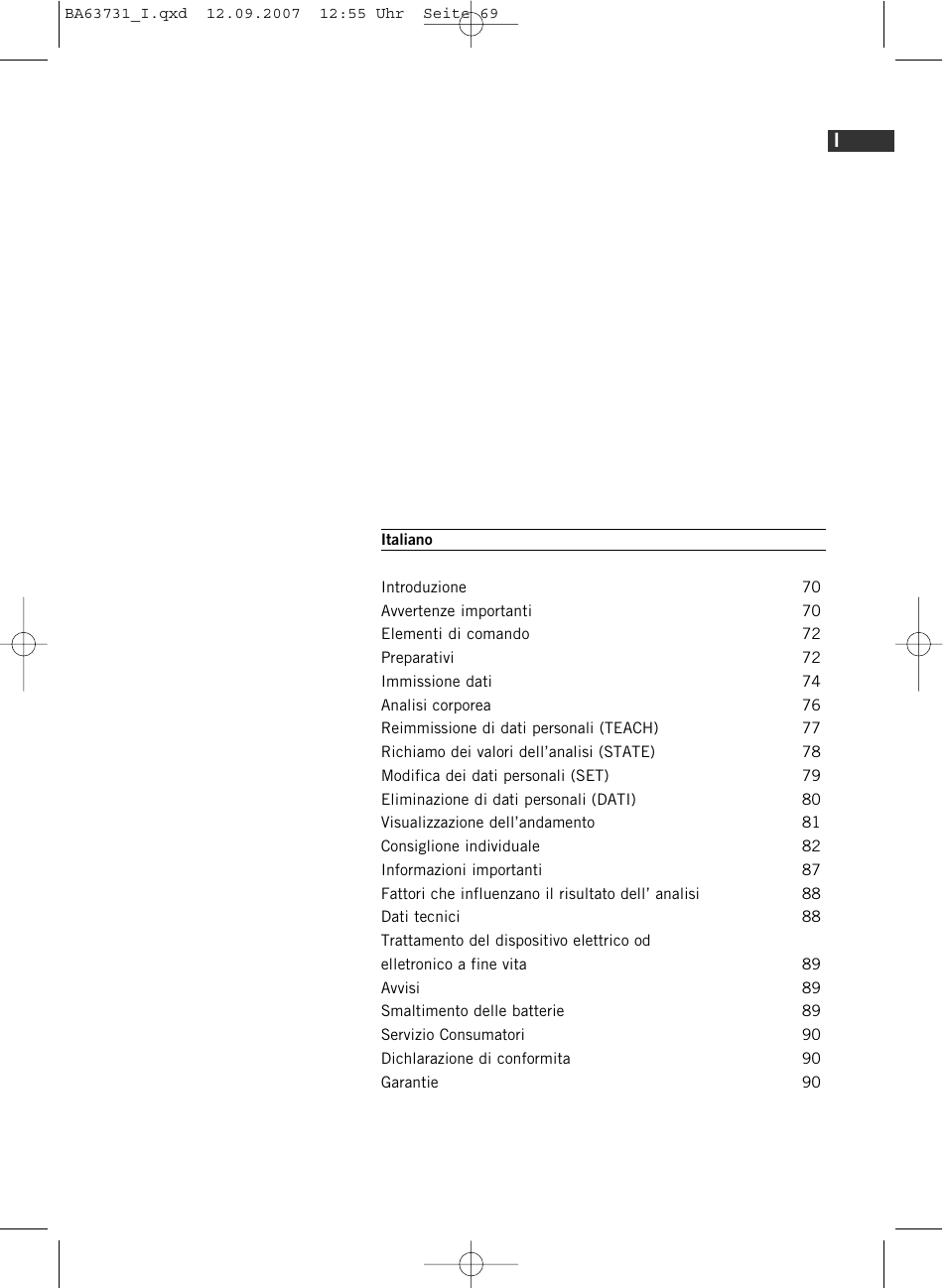 SOEHNLE Body Balance Slim Design FT 5 User Manual | Page 69 / 400