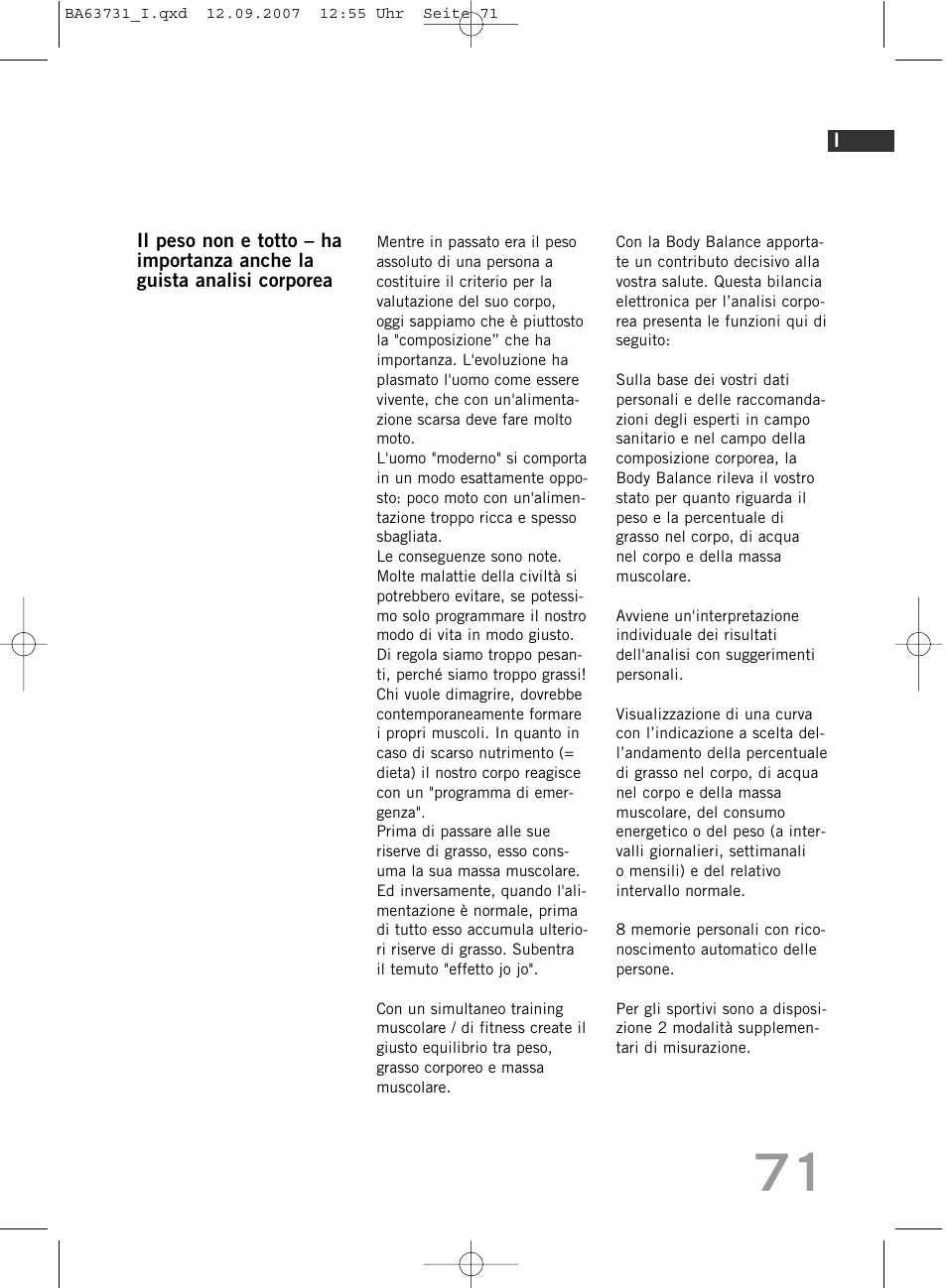 SOEHNLE Body Balance Slim Design FT 5 User Manual | Page 71 / 400