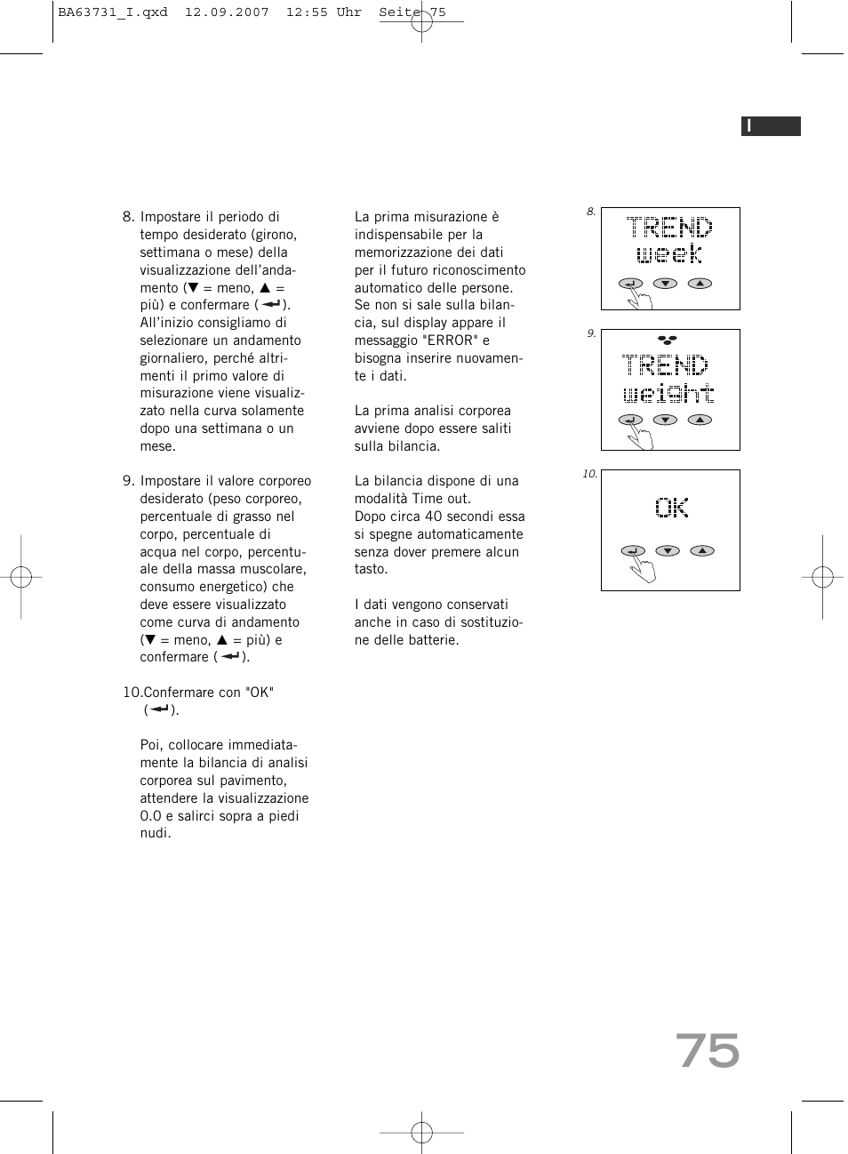 SOEHNLE Body Balance Slim Design FT 5 User Manual | Page 75 / 400