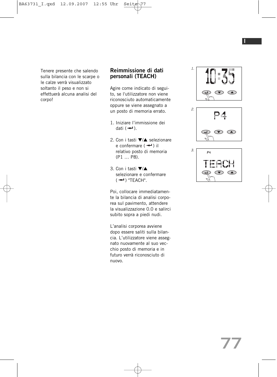 SOEHNLE Body Balance Slim Design FT 5 User Manual | Page 77 / 400