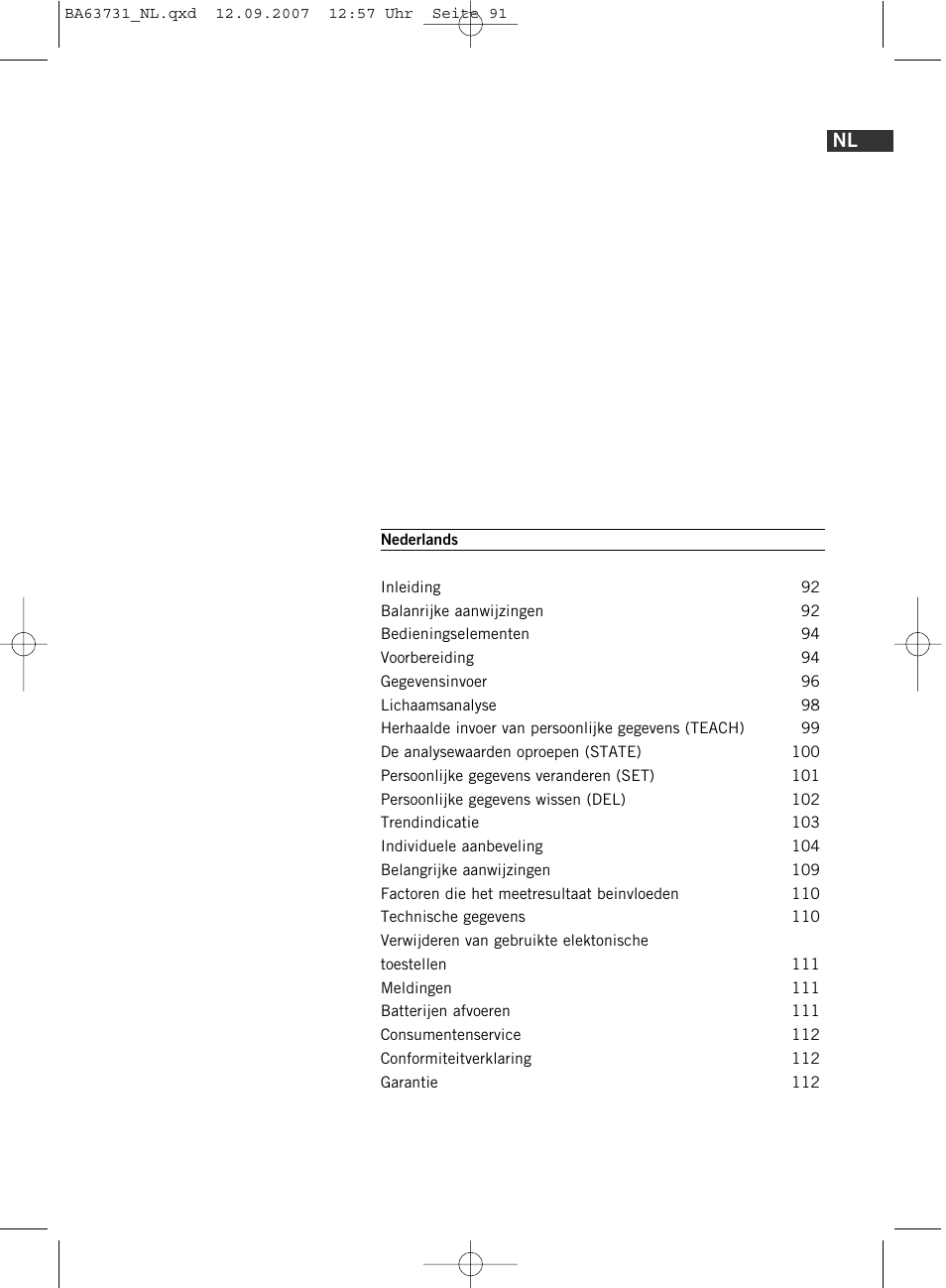 SOEHNLE Body Balance Slim Design FT 5 User Manual | Page 91 / 400