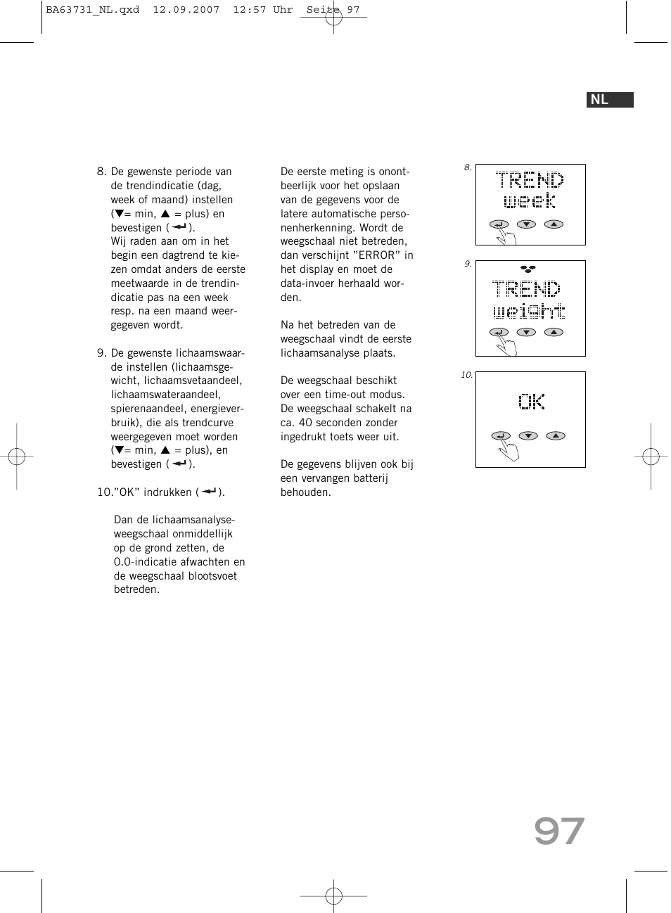 SOEHNLE Body Balance Slim Design FT 5 User Manual | Page 97 / 400