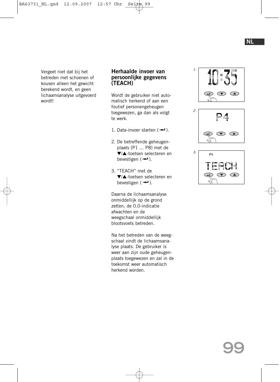 SOEHNLE Body Balance Slim Design FT 5 User Manual | Page 99 / 400