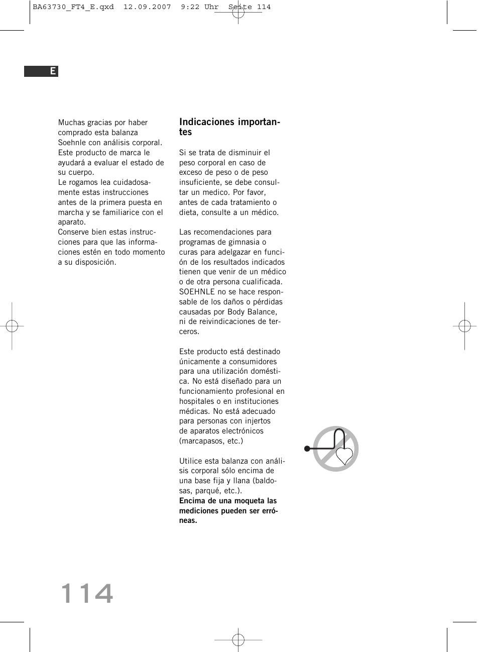 SOEHNLE Body Balance Slim Design FT4 User Manual | Page 114 / 400