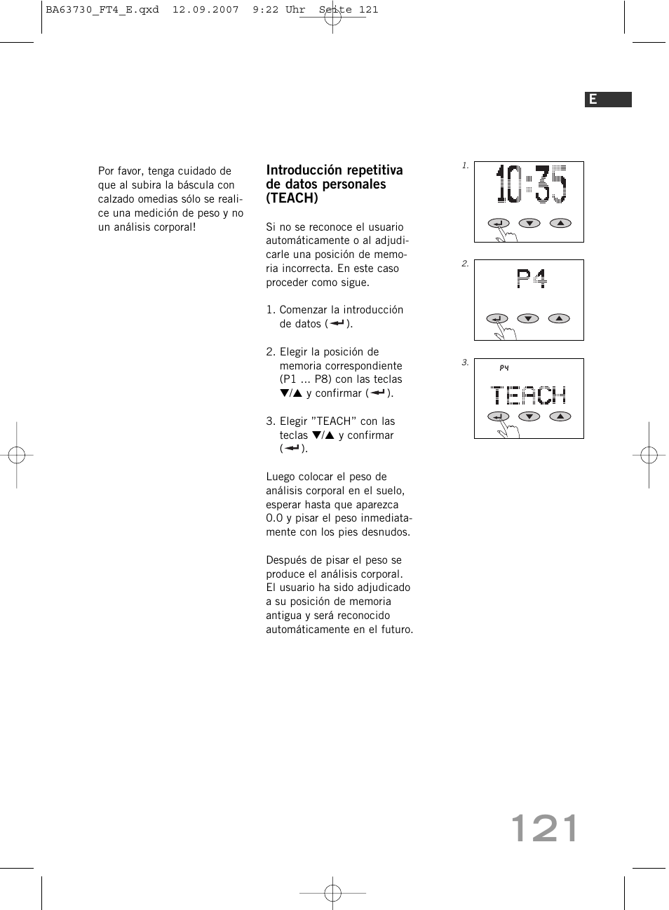 SOEHNLE Body Balance Slim Design FT4 User Manual | Page 121 / 400