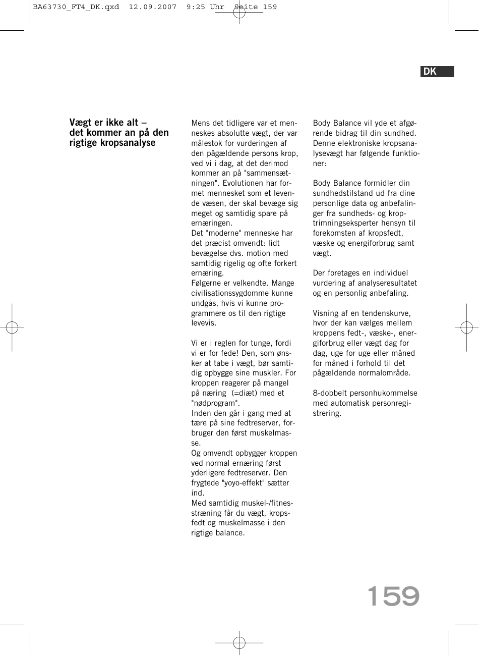 SOEHNLE Body Balance Slim Design FT4 User Manual | Page 159 / 400