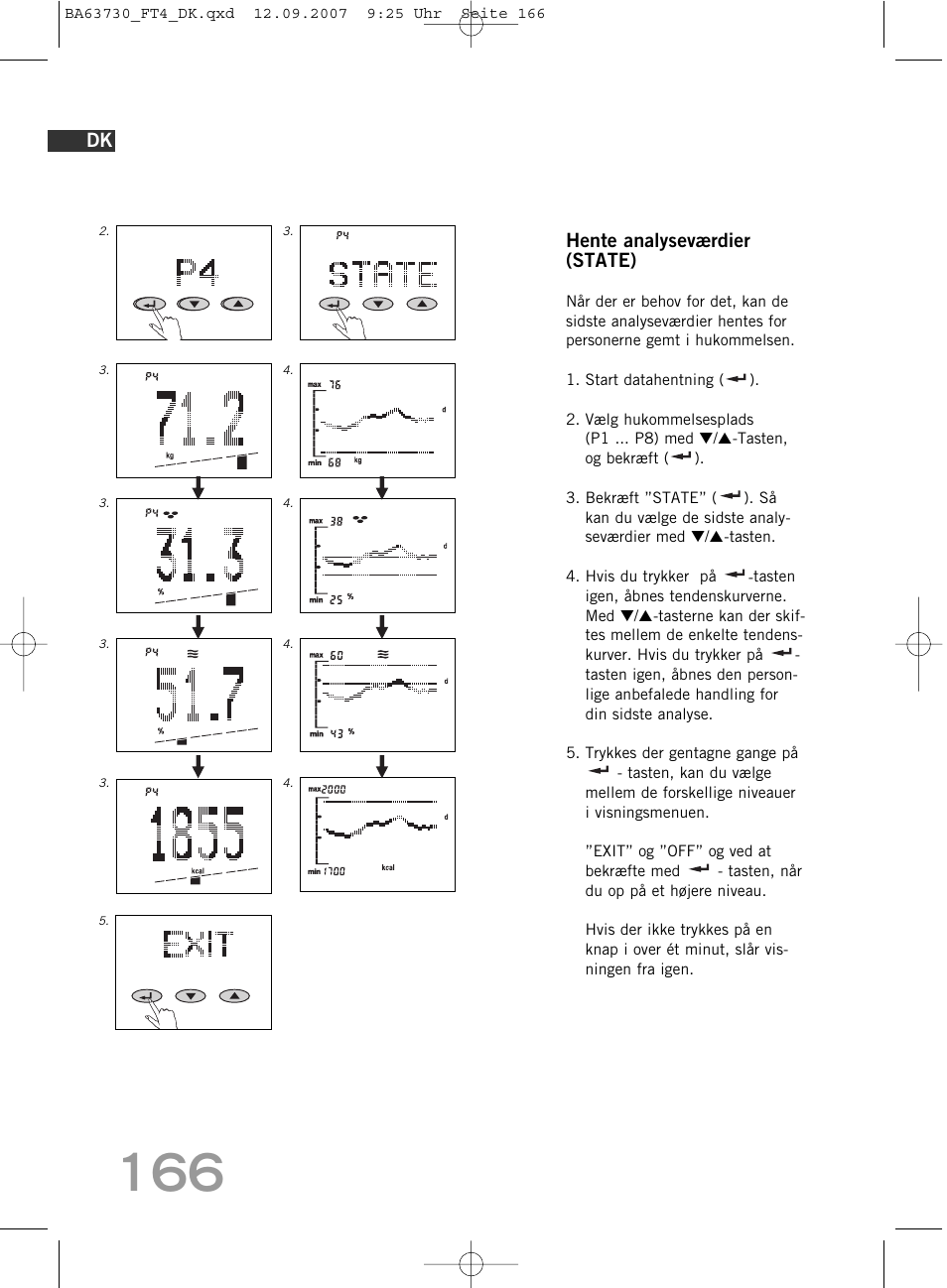 Hente analyseværdier (state) | SOEHNLE Body Balance Slim Design FT4 User Manual | Page 166 / 400
