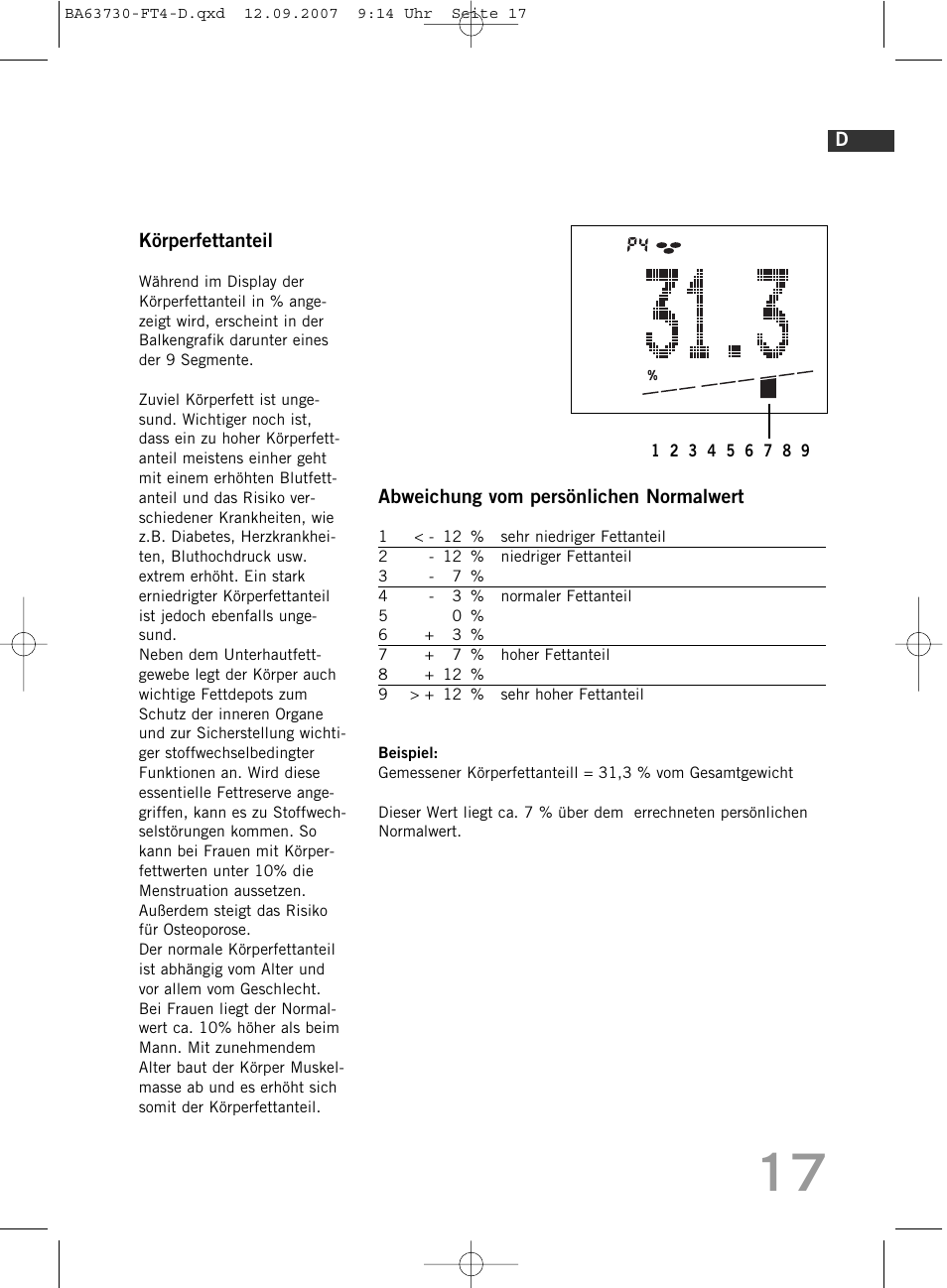 SOEHNLE Body Balance Slim Design FT4 User Manual | Page 17 / 400