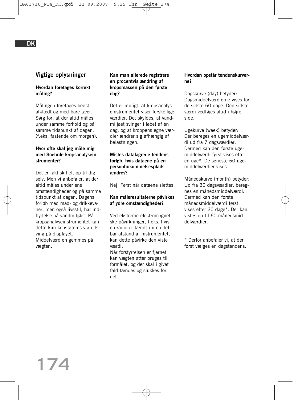 SOEHNLE Body Balance Slim Design FT4 User Manual | Page 174 / 400