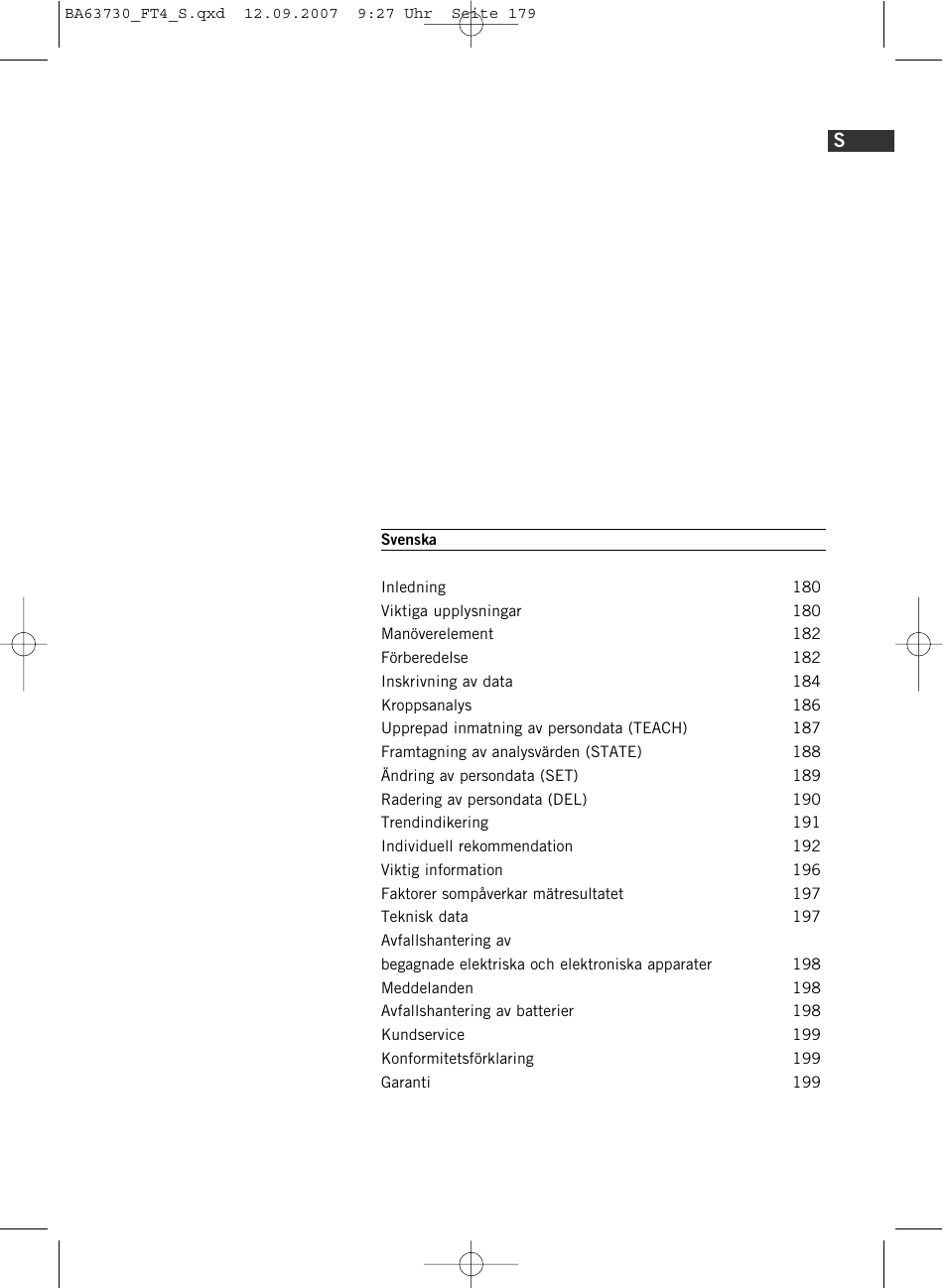 SOEHNLE Body Balance Slim Design FT4 User Manual | Page 179 / 400
