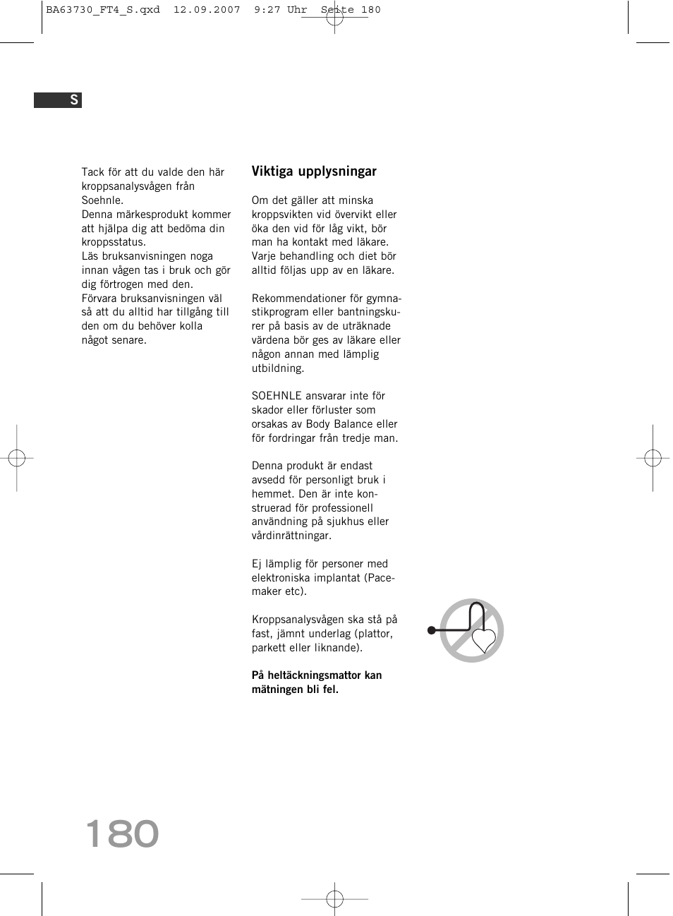 SOEHNLE Body Balance Slim Design FT4 User Manual | Page 180 / 400