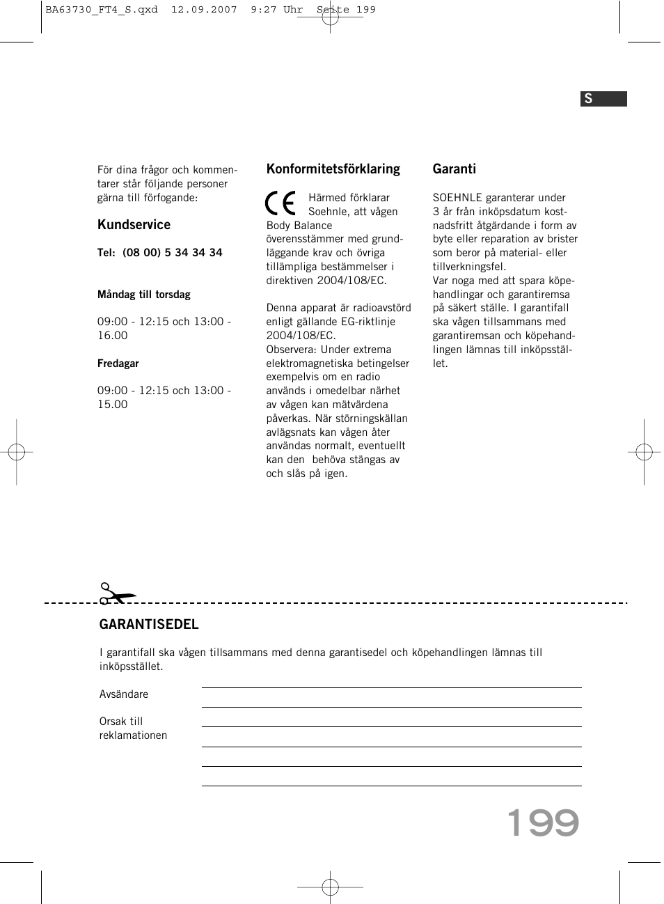 SOEHNLE Body Balance Slim Design FT4 User Manual | Page 199 / 400