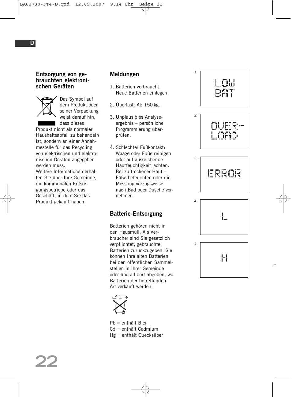 SOEHNLE Body Balance Slim Design FT4 User Manual | Page 22 / 400
