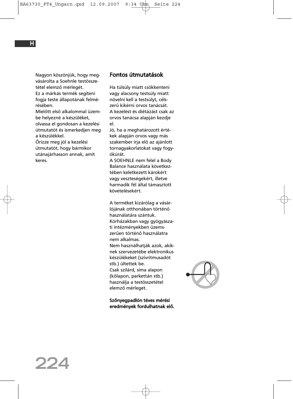 SOEHNLE Body Balance Slim Design FT4 User Manual | Page 224 / 400