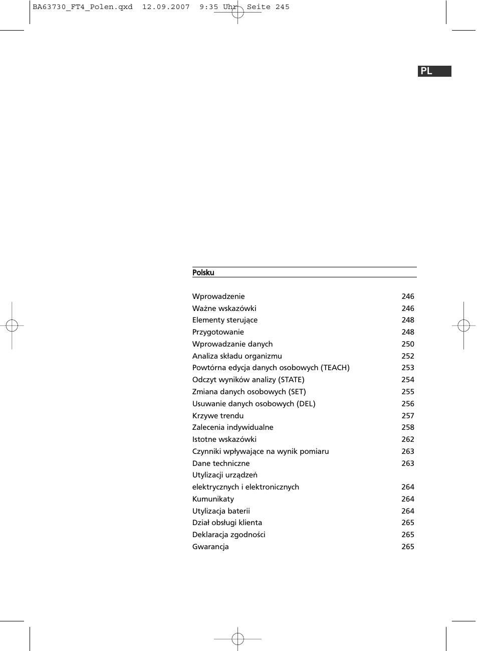SOEHNLE Body Balance Slim Design FT4 User Manual | Page 245 / 400