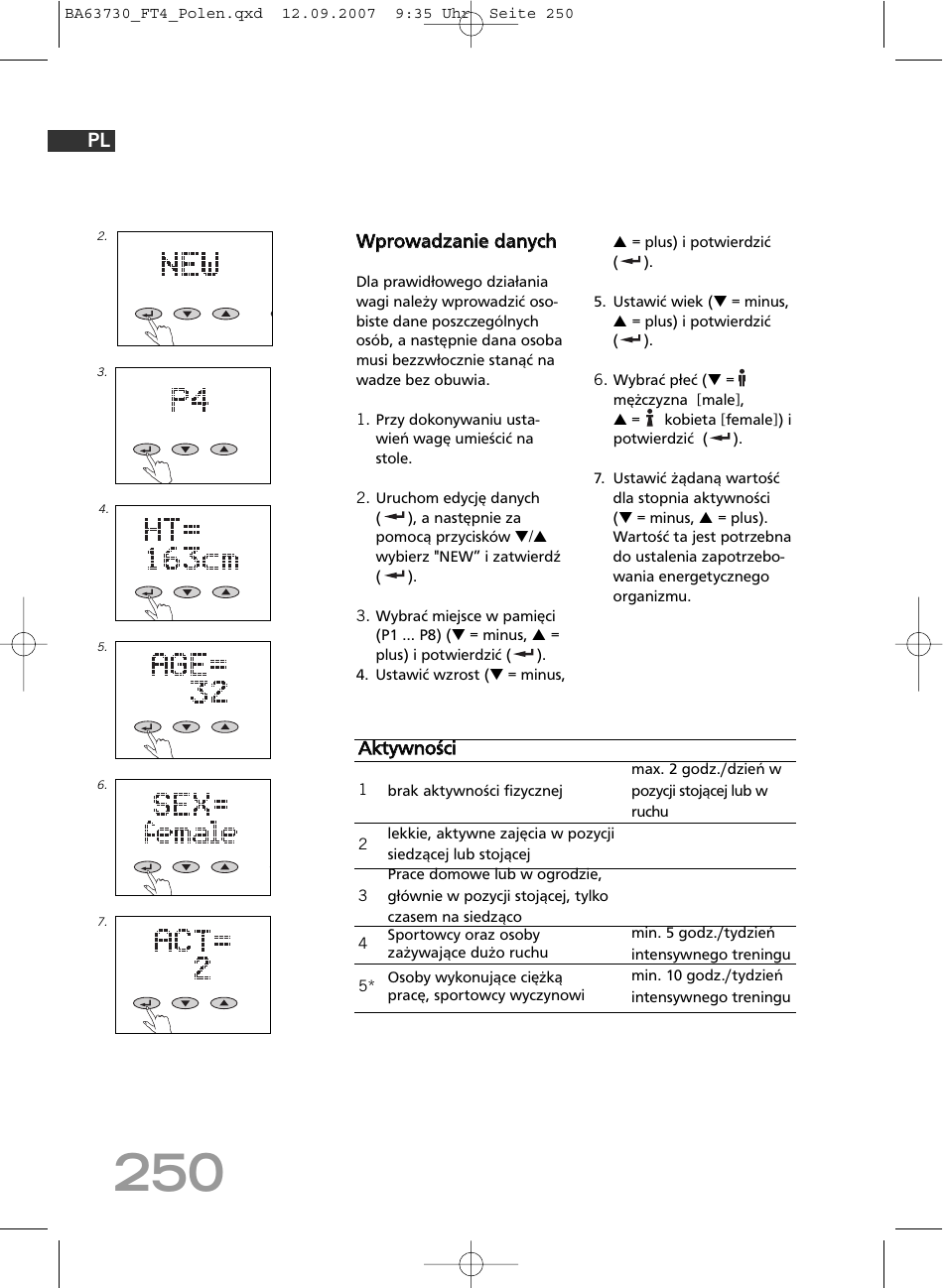 SOEHNLE Body Balance Slim Design FT4 User Manual | Page 250 / 400