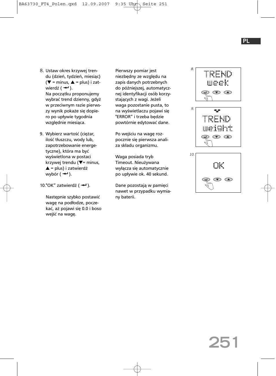 SOEHNLE Body Balance Slim Design FT4 User Manual | Page 251 / 400