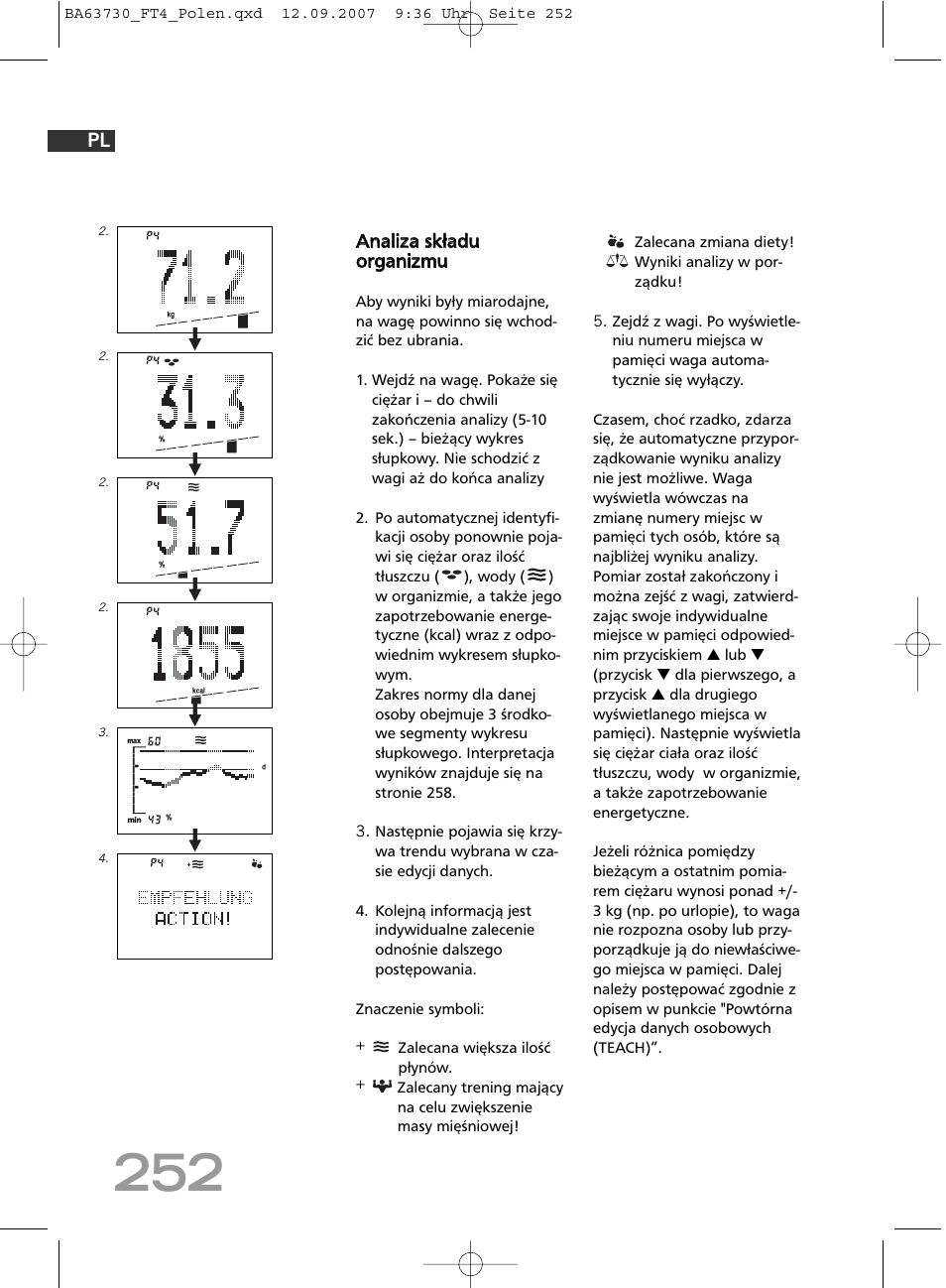 SOEHNLE Body Balance Slim Design FT4 User Manual | Page 252 / 400