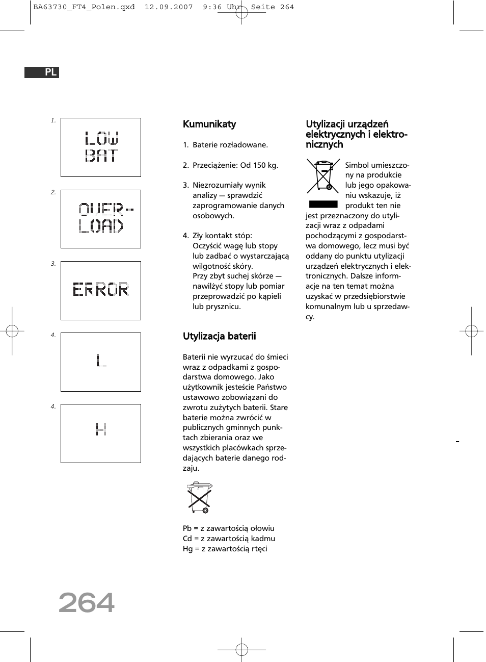 SOEHNLE Body Balance Slim Design FT4 User Manual | Page 264 / 400