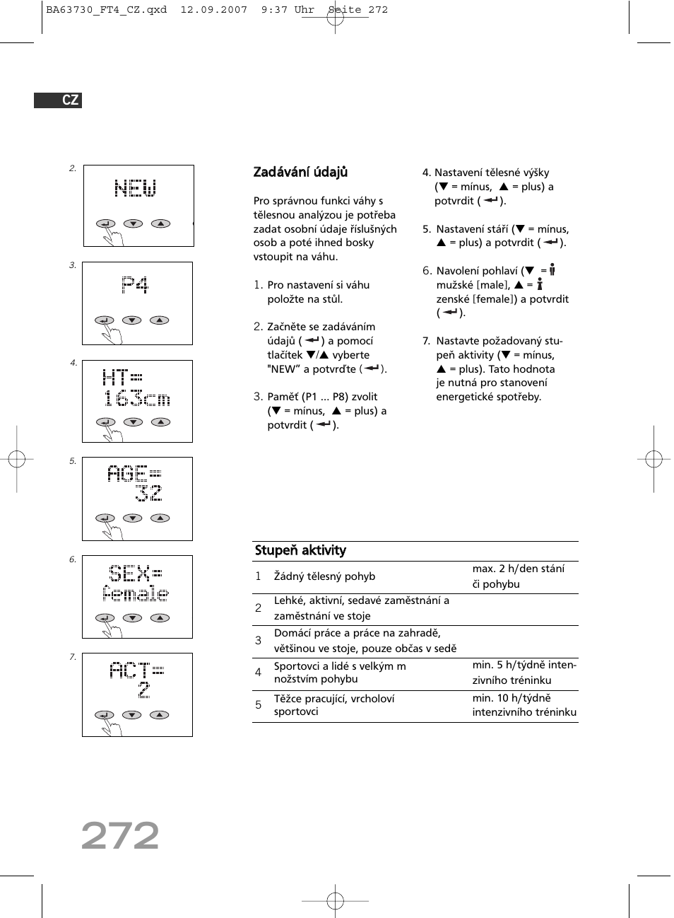 SOEHNLE Body Balance Slim Design FT4 User Manual | Page 272 / 400