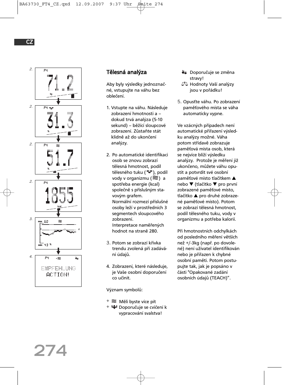 SOEHNLE Body Balance Slim Design FT4 User Manual | Page 274 / 400
